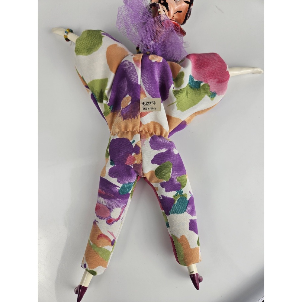 Poupee Millet Cerri Art 11" French Porcelain Doll Awesome Headdress And Scarf - Picture 7 of 11